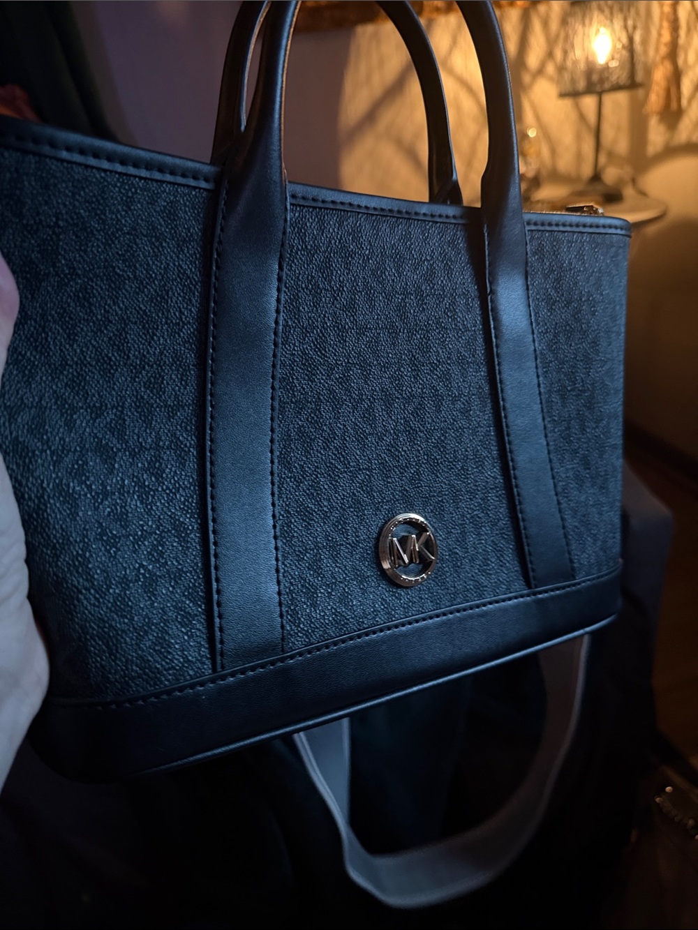 Michael Kors Black Logo Small Tote